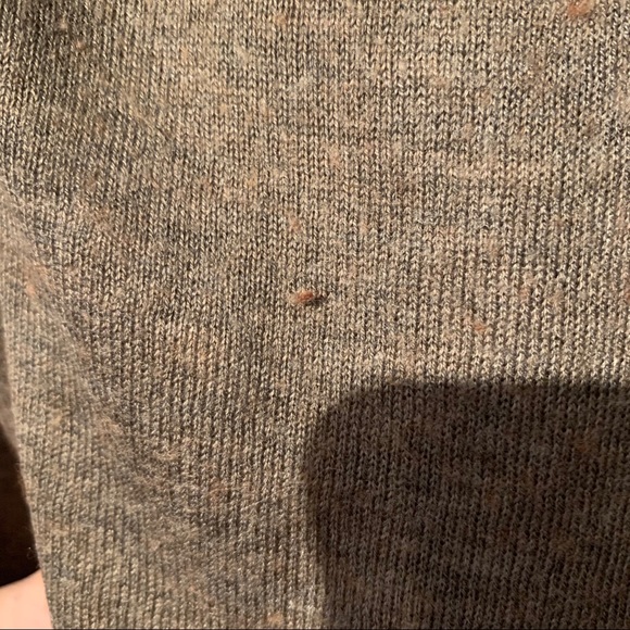 Brown V-neck sweater. - Picture 2 of 3